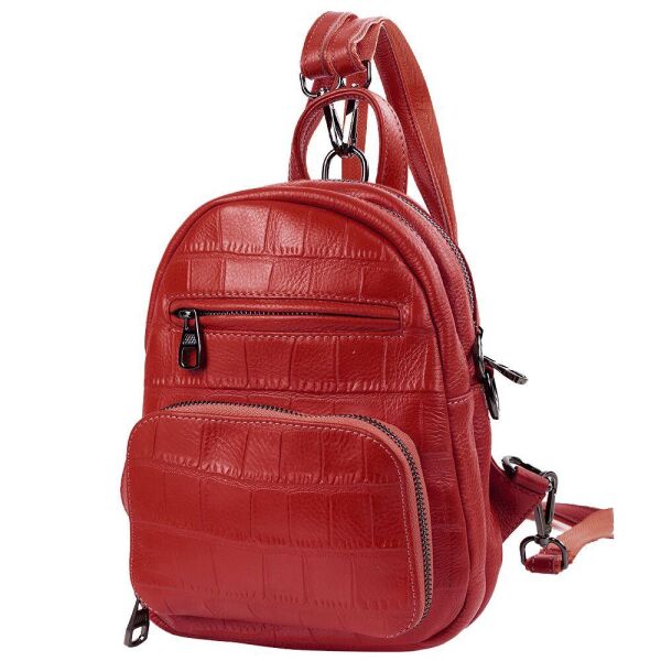 

Женский кожаный рюкзак (VT-5005-red) Vito Torelli 19х23х8 см Красный