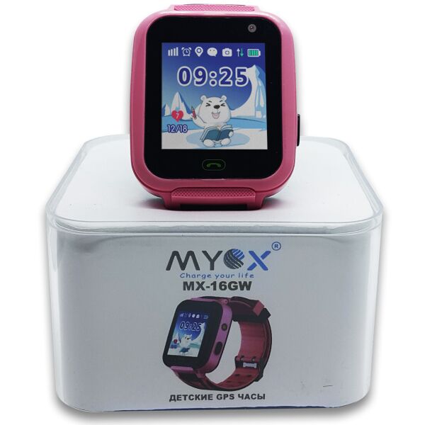 

Детские водонепроницаемые GPS часы Myox 5,2х3,9х1,4 см Розовый