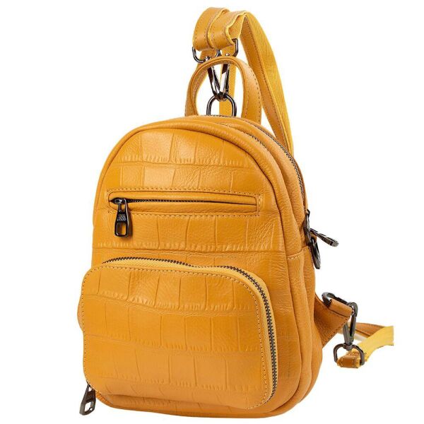 

Женский кожаный рюкзак (VT-5005-yellow) Vito Torelli 19х23х8 см Желтый
