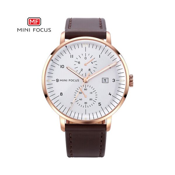 

Мужские наручные часы (MF0052G.02 Brown-Cuprum-White) Mini Focus 42 мм Бронзовый