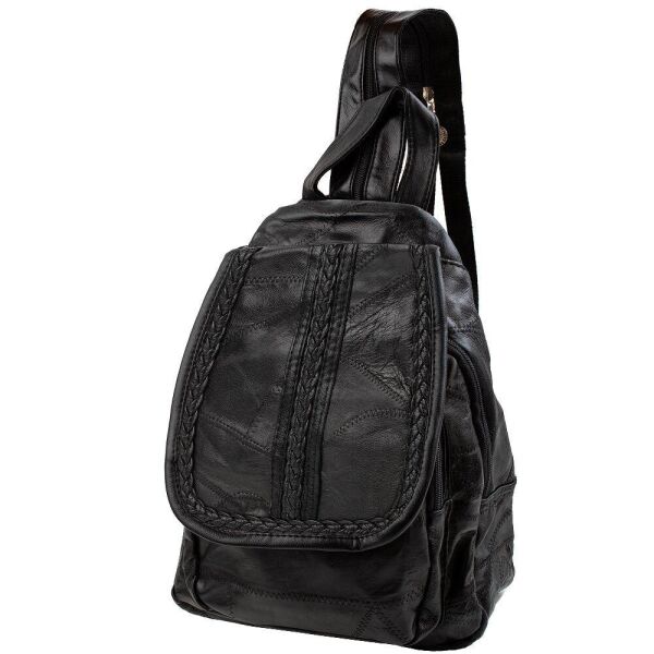 

Женский кожаный рюкзак (3DETAY1-2-2) Valiria Fashion 24х32х16 см Черный