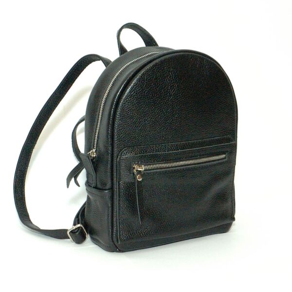 

Женский кожаный рюкзак Black Owl 29х8,5х23 см Черный