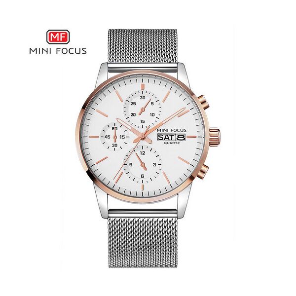 

Женские наручные часы (MF0180G.04 Silver-Cuprum) Mini Focus 42 мм Серебряный