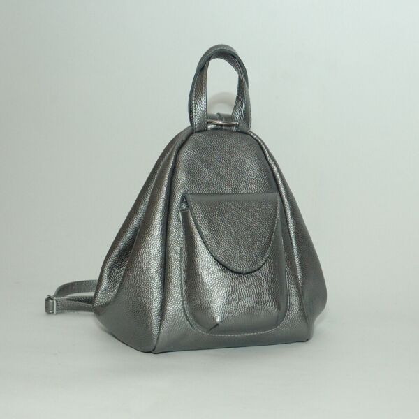 

Женский кожаный рюкзак Black Owl 40х23х29 см Никель