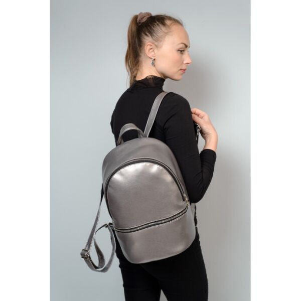 

Женский рюкзак Sambag 34х16х24 см Серебряный