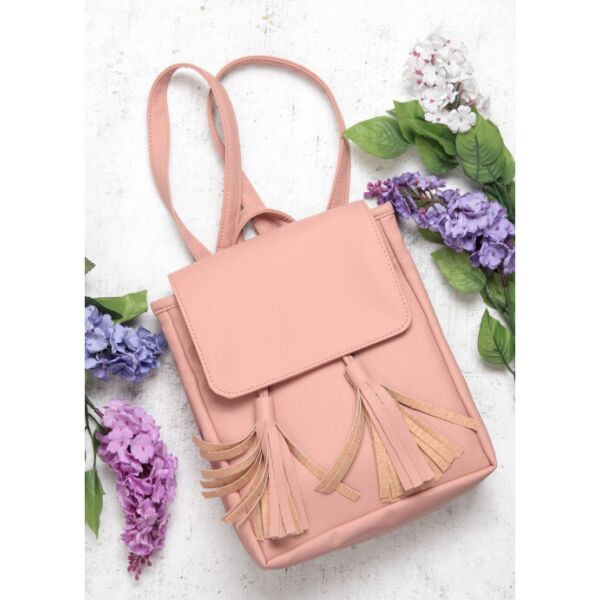 

Женский рюкзак Sambag 25х10х20 см Пудровый