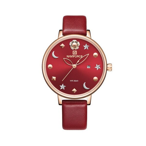 

Женские наручные часы (NF5009 Red-Cuprum) Naviforce 36 мм Красный
