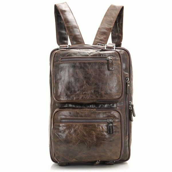 

Мужской кожаный рюкзак Buffalo Bags 38х27х15 см Коричневый