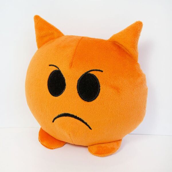 

Мягкая игрушка Weber Toys Смайлик emoji Злюка 18см