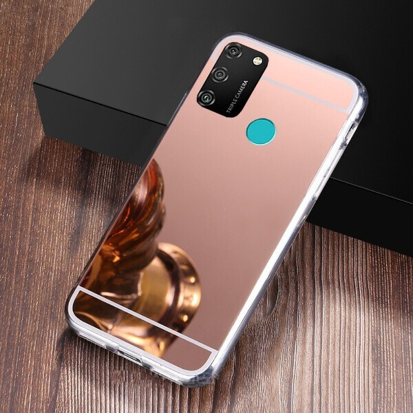 

Чехол Fiji Mirror для Samsung Galaxy M30s (M307) силикон зеркальный бампер розовое золото