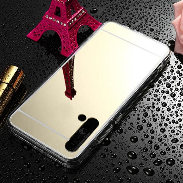 

Чехол Fiji Mirror для Honor 20 / Honor 20S силикон зеркальный бампер золотой