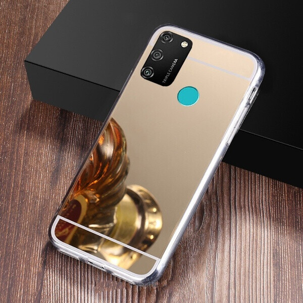 

Чехол Fiji Mirror для Samsung Galaxy M30s (M307) силикон зеркальный бампер золотой