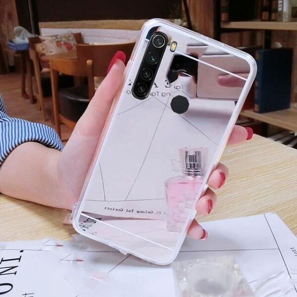 

Чехол Fiji Mirror для Xiaomi Redmi Note 8 силикон зеркальный бампер металлик