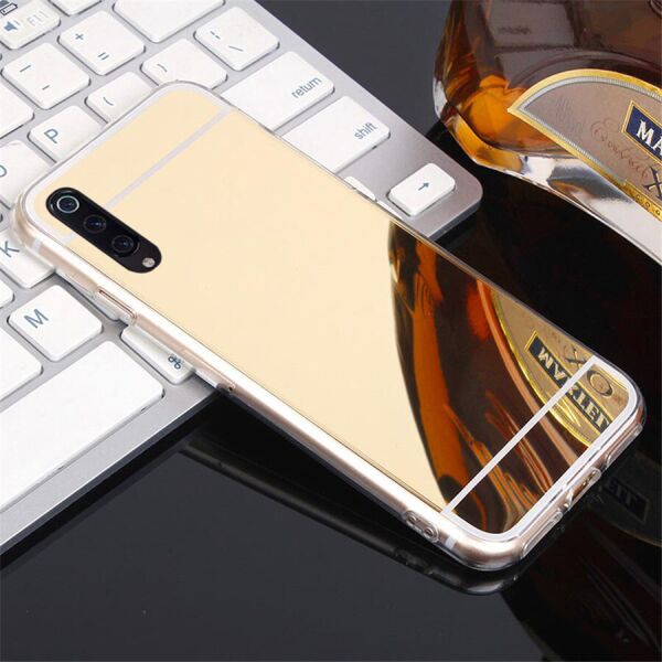 

Чехол Fiji Mirror для Samsung Galaxy A01 (A015) силикон зеркальный бампер золотой