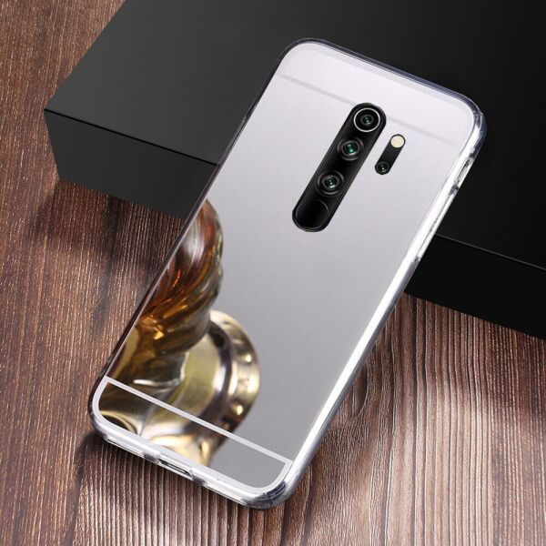 

Чехол Fiji Mirror для Xiaomi Redmi Note 8 Pro силикон зеркальный бампер металлик