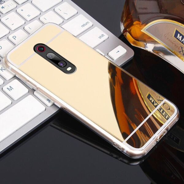 

Чехол Fiji Mirror для Xiaomi Redmi K20 / K20 Pro силикон зеркальный бампер золотой