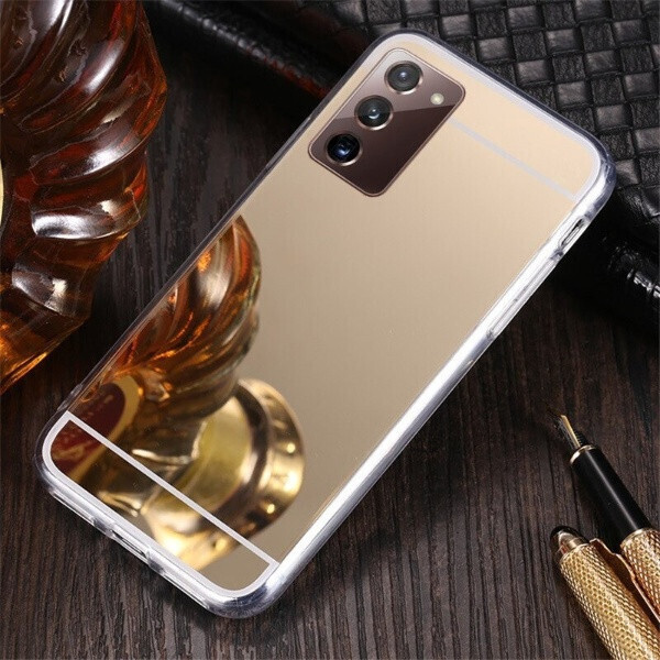 

Чехол Fiji Mirror для Samsung Galaxy Note 20 (N980) силикон зеркальный бампер золотой