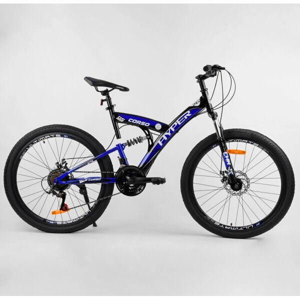 

Велосипед Спортивный CORSO «Hyper» 26" дюймов 96203 синий 03505