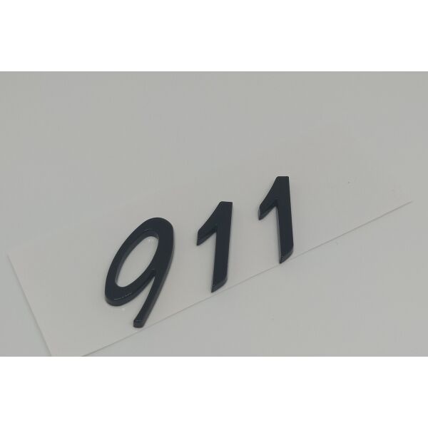 

Напис Porsche 911 Цифри Порше на кришку багажника Чорний 95855967700
