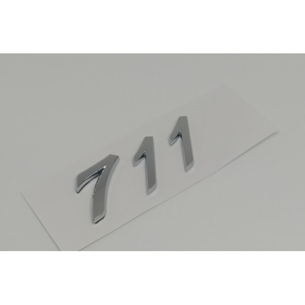 

Напис 711 Porsche Цифри Порше на кришку багажника Хром 95855967700