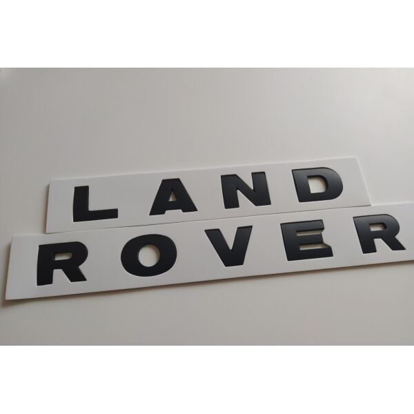 

Надпись Land Rover буквы Чёрный матовый Lr062324