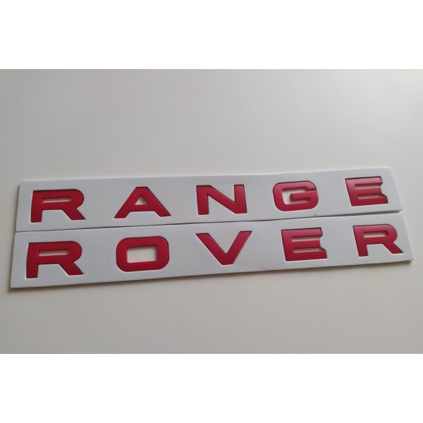 

Напис Range Rover Букви Рендж Ровер Червоний