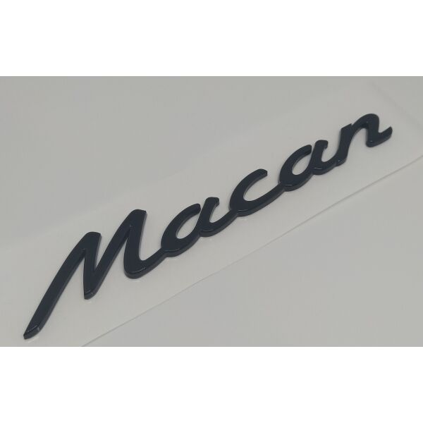 

Напис Macan Чорний глянець на кришку багажника Porsche 95855967700