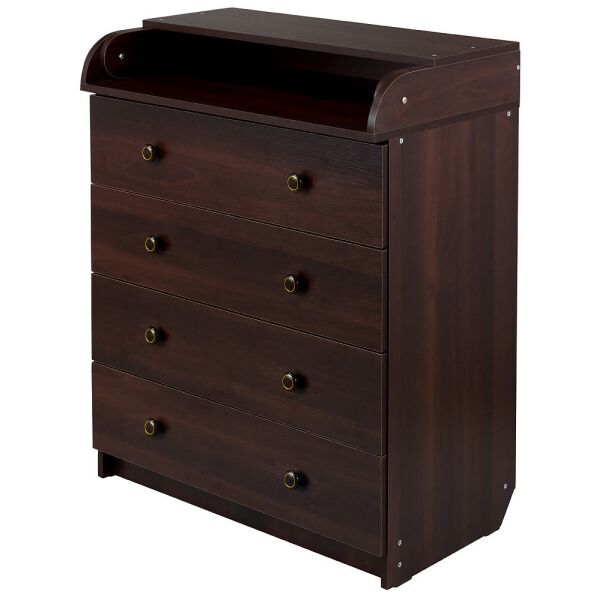 

Пеленальный комод Babyroom Комод 4 тел.Big 102x80x50 орех темный