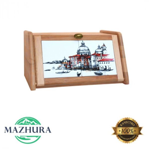 

Хлебница деревянная Венеция 20.5х40.5х30.5 см mz575633 MAZHURA
