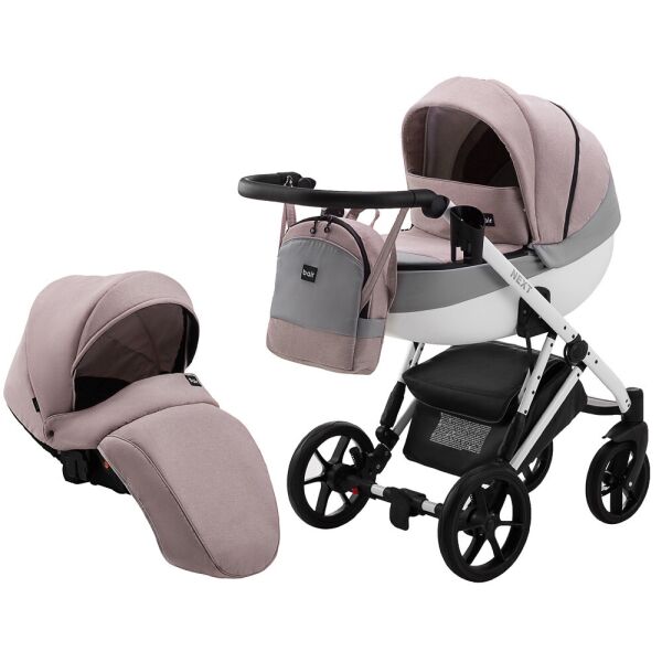 

Коляска 2 в 1 Bair Next White Soft бежевый 625548