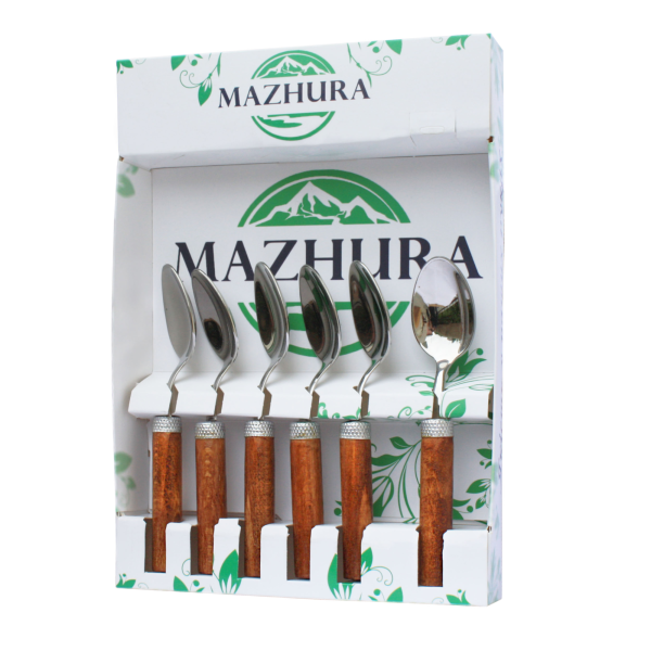 

Набор чайных ложек 6 приборов Wood walnut mz505660 MAZHURA