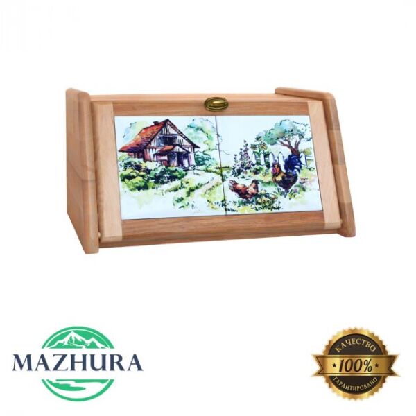 

Хлебница деревянная дом в селе 20.5х40.5х30.5 см mz575636 MAZHURA