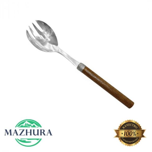 

Вилка для салата Wood walnut 18/10 24 см 2mm mz468317 MAZHURA