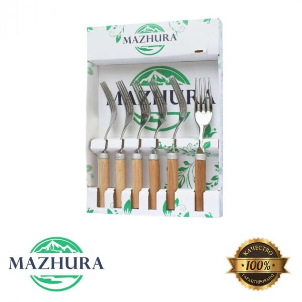

Набор вилок закусочных 6 приборов Beech wood mz505664 MAZHURA