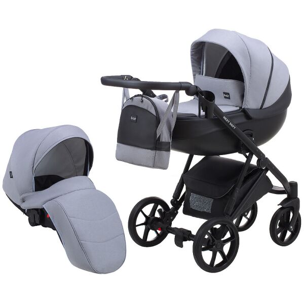 

Коляска 2 в 1 Bair Next Soft серый 625272