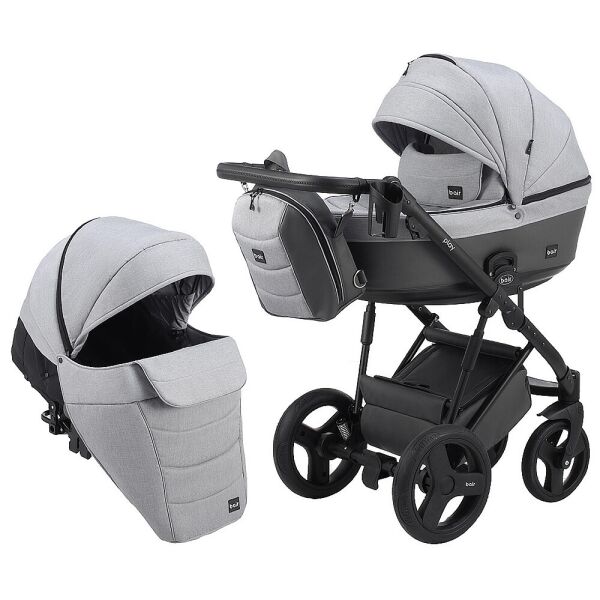 

Коляска 2 в 1 Bair Play Plus Soft BPS-218 серый 625340