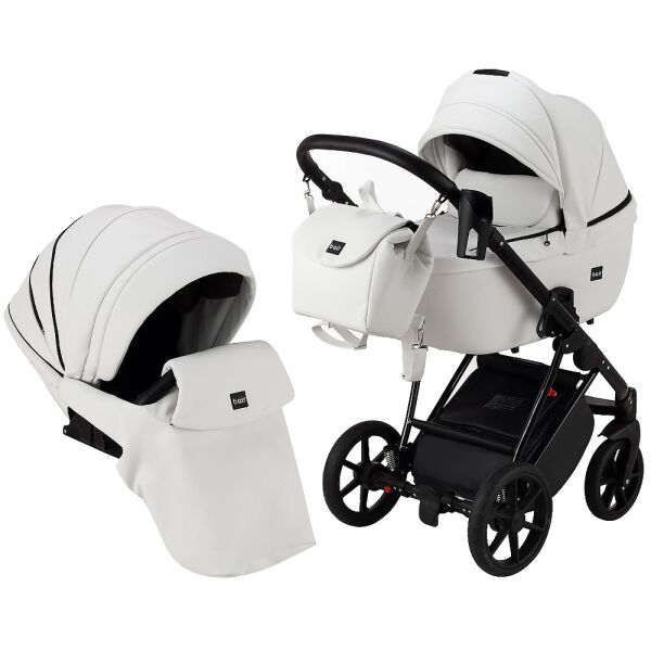 

Коляска 2 в 1 Bair Infinity кожа 100% BI-2300-AMO белый 625180