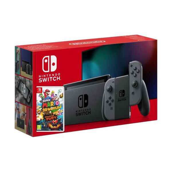 

Nintendo Switch Gray (Upgraded version) + Игра Super Mario 3D World + Bowser's Fury (русская версия)