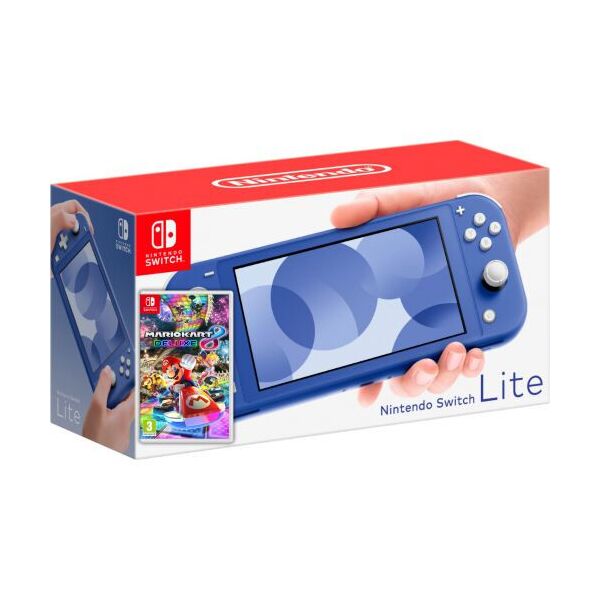 

Nintendo Switch Lite Blue + Игра Mario Kart 8 Deluxe (русская версия)