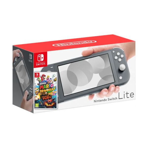 

Nintendo Switch Lite Gray + Игра Super Mario 3D World + Bowser's Fury (русская версия)