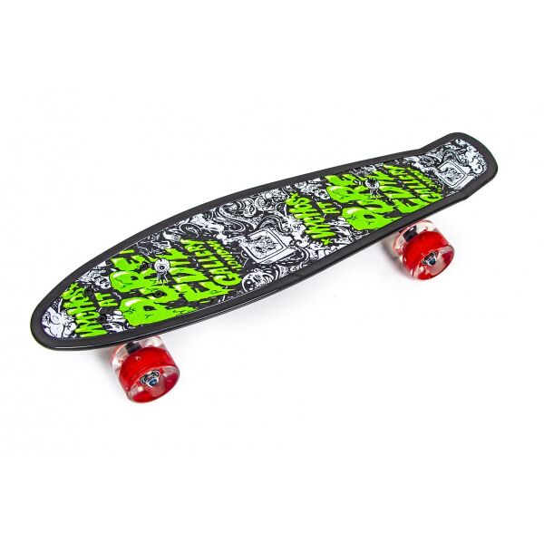 

Пенни борд (Penny Board) 22" со светящимися колесами и рисунком, "Pure Evil"