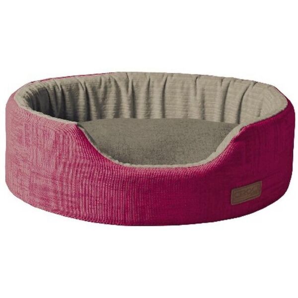 

Лежанка для собак Croci COZY FUXIA 50*35*14 см (розово-серый)