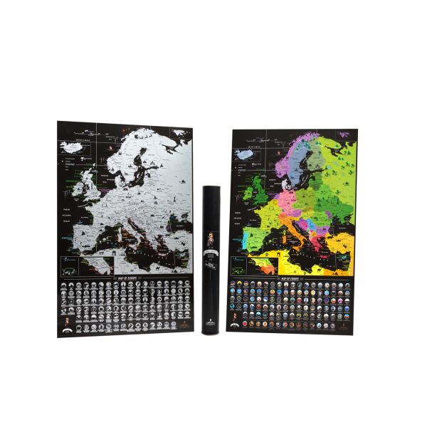

Черная скретч карта Европы - Europe Black Edition (My Map)