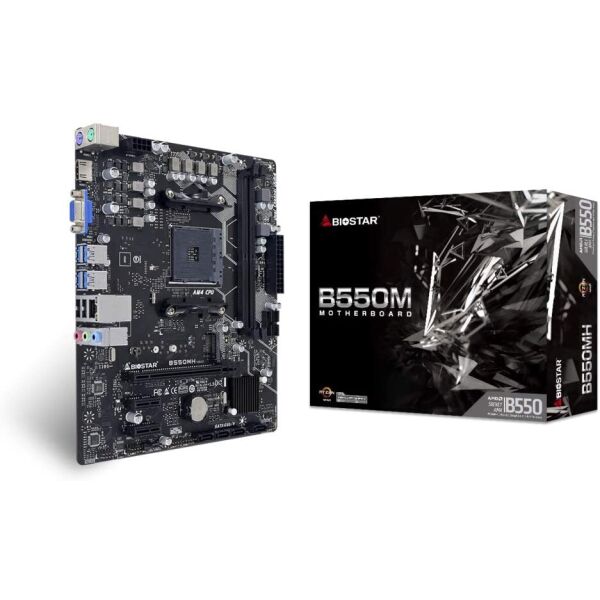 

Материнська плата Biostar MicroATX SODIMM DDR4 24+8 (B550MH)
