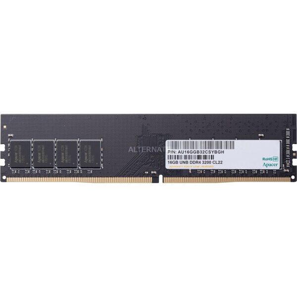 

Оперативна пам'ять Apacer DDR4 CL22 16GB 3200 MHz DIMM 1 (AU16GGB32CSYBGH)