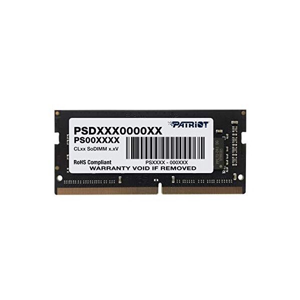 

Оперативна пам'ять Patriot DDR4 SL 4GB 2400 MHz CL17 SODIMM Black 1 (PSD44G240082S)
