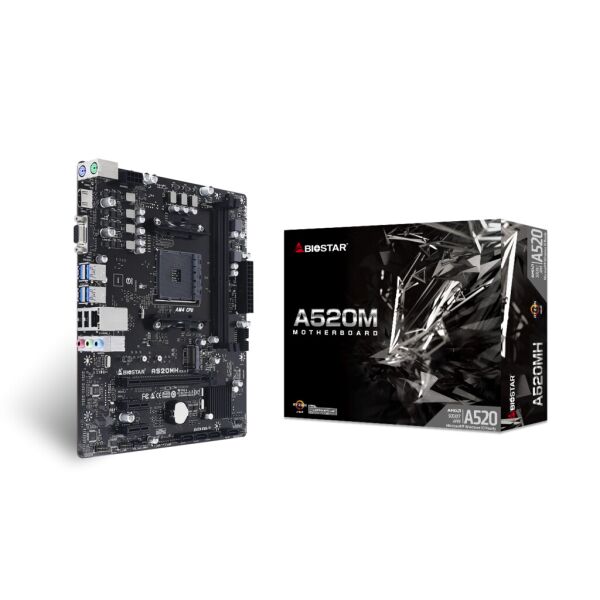 

Материнська плата Biostar MicroATX SODIMM DDR4 24+8 (A520MH)