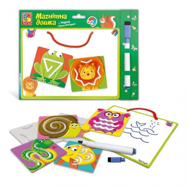 

Магнітна дошка з трафаретами VLADI TOYS Друзі VT3601-16 (4820234761371)