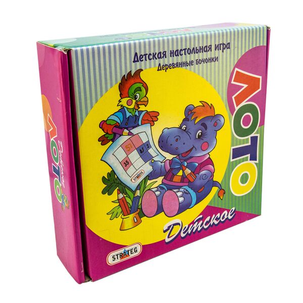 

Лото з дерев яними бочонками"Дитяче" 343 (2400668512019)