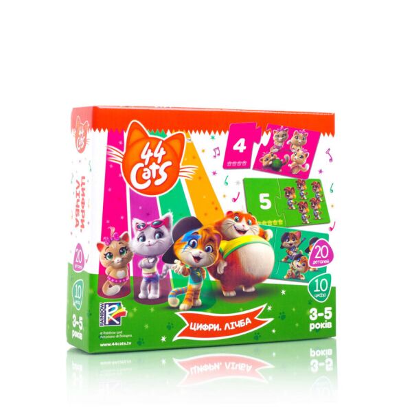 

Гра настільна VLADI TOYS 44 Коти Цифри Рахунок VT5202-15 (4820195058688)